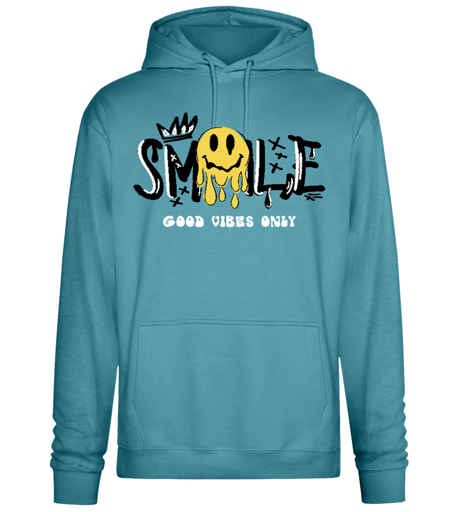 Dripping Smiley Design - Premium Essential Unisex Hoodie