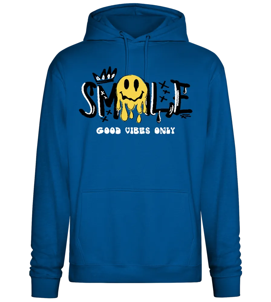 Dripping Smiley Design - Premium Essential Unisex Hoodie