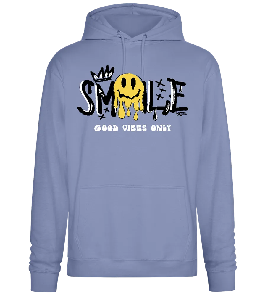 Dripping Smiley Design - Premium Essential Unisex Hoodie