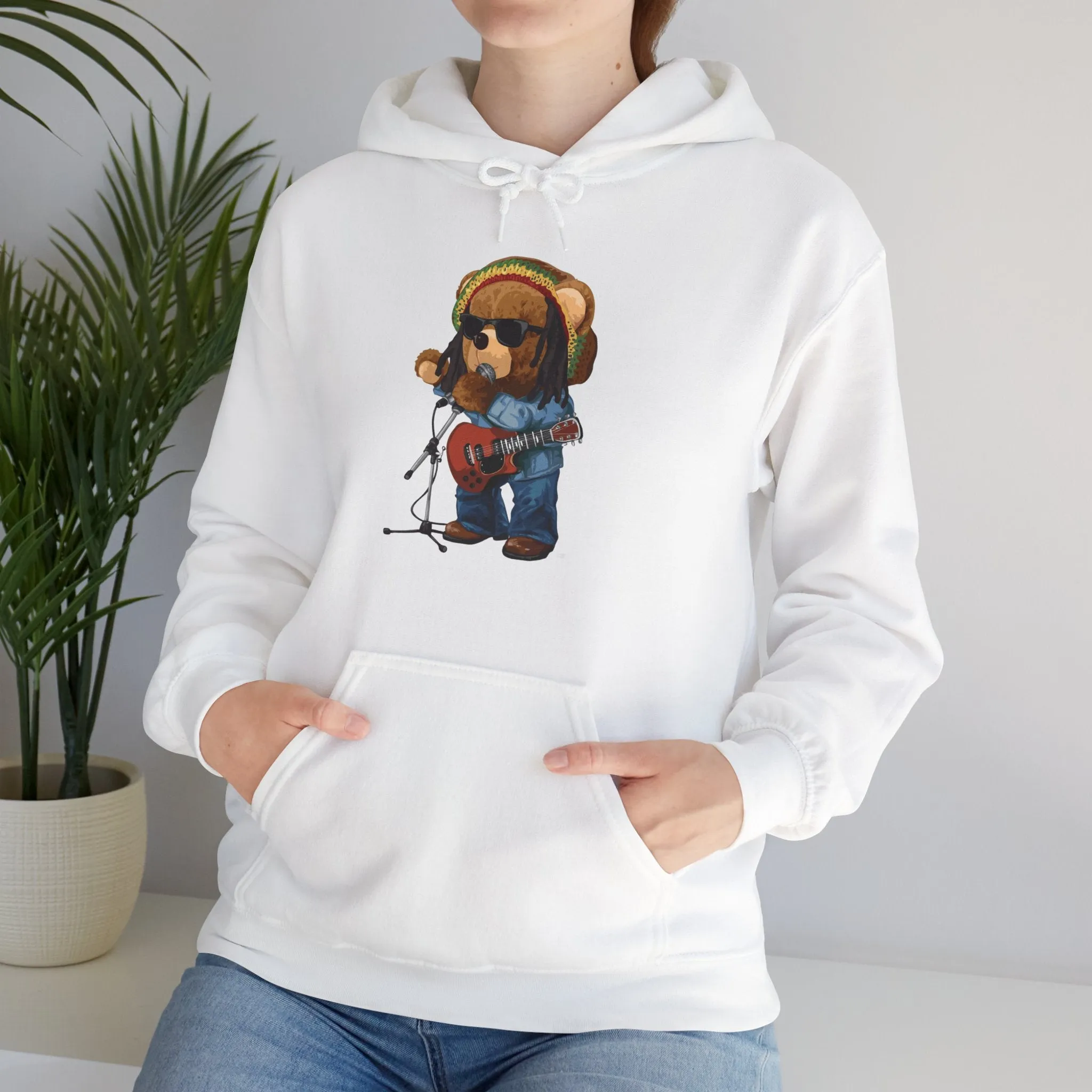 Eco-Friendly Bob Marley Bear Hoodie