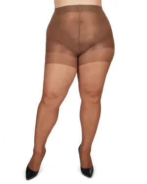 Energizing Plus Size Curvy Control Top Pantyhose