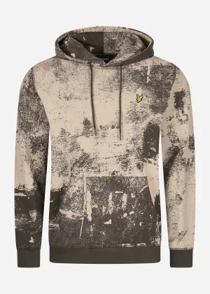 Erosion print hoodie - cove