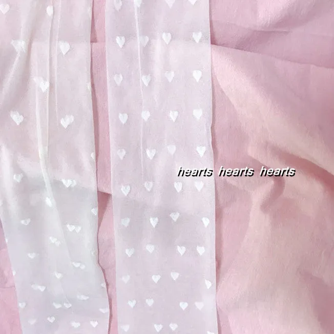 Fairy core cream hearts tights