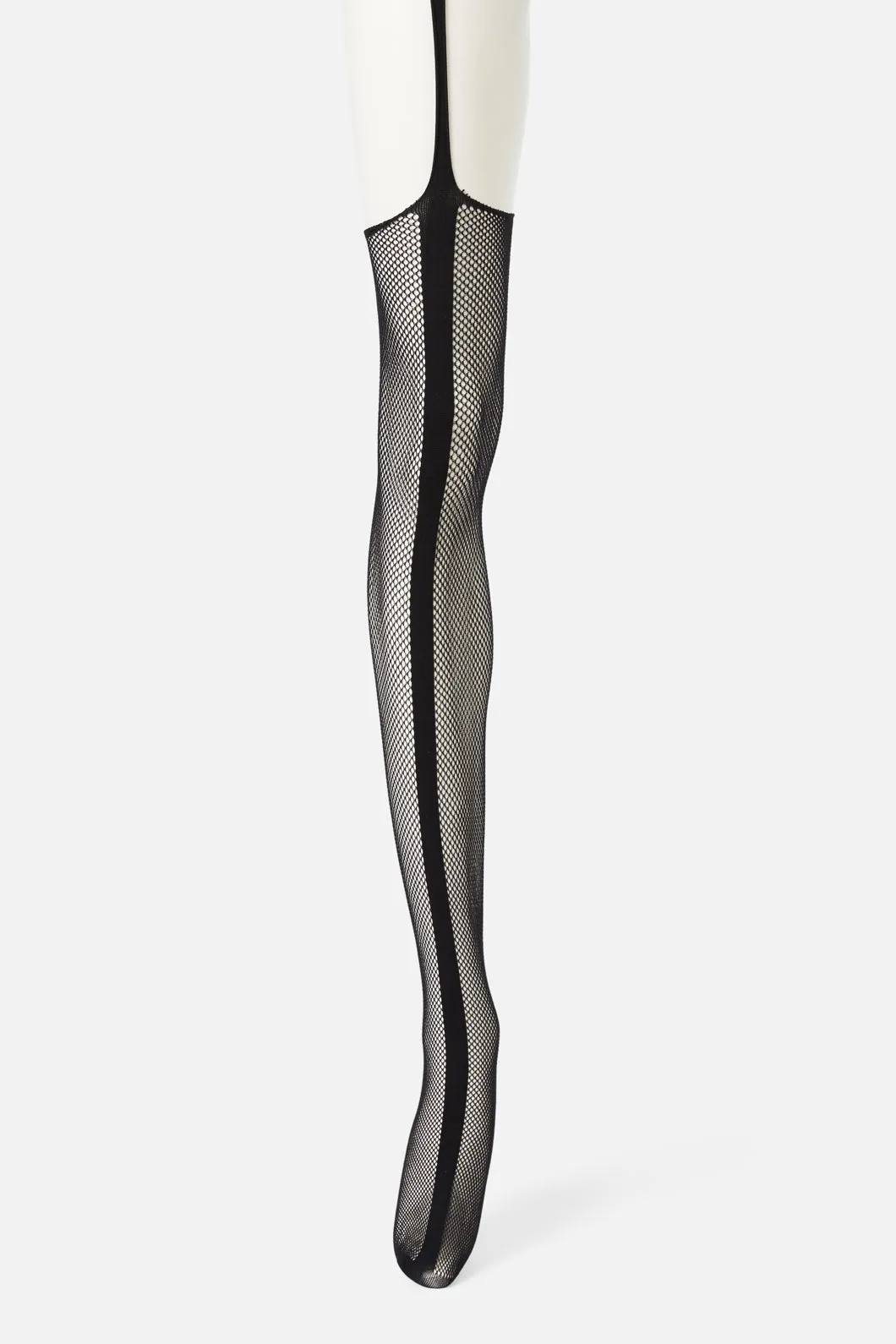 Fishnet Cut Out Suspender Tights