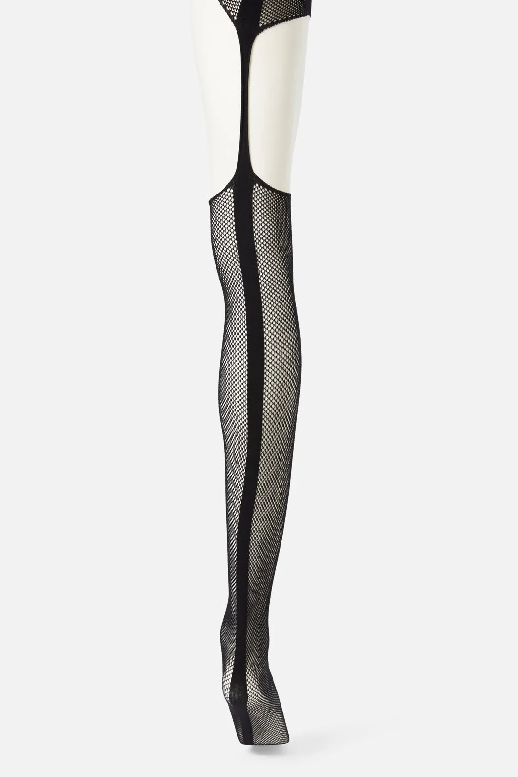 Fishnet Cut Out Suspender Tights