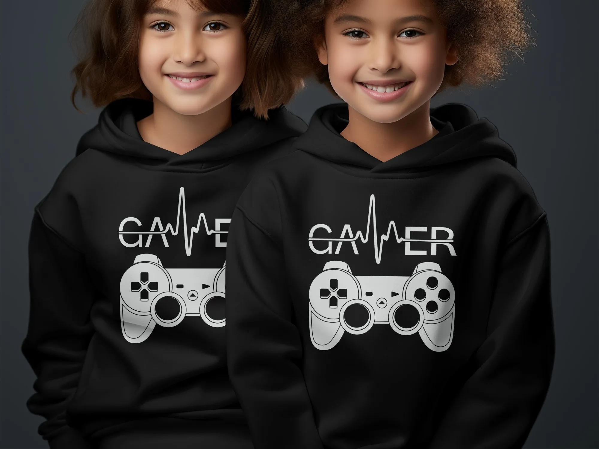 Gamer Heartbeat with Controller Design Hoodie