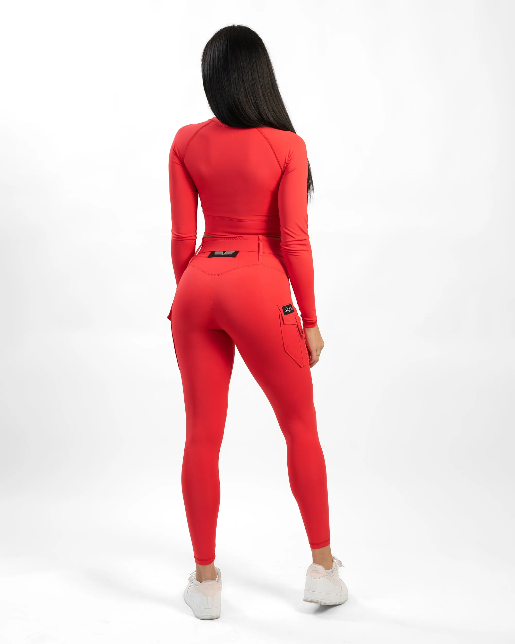 GAVELO Cargo Leggings Radical Red