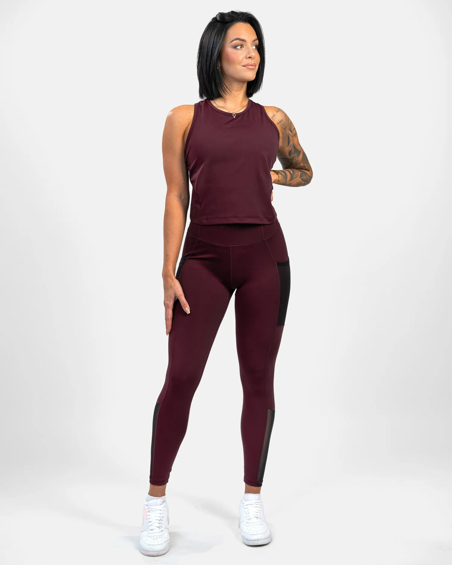 GAVELO Empower Pocket Tights  Bordeaux