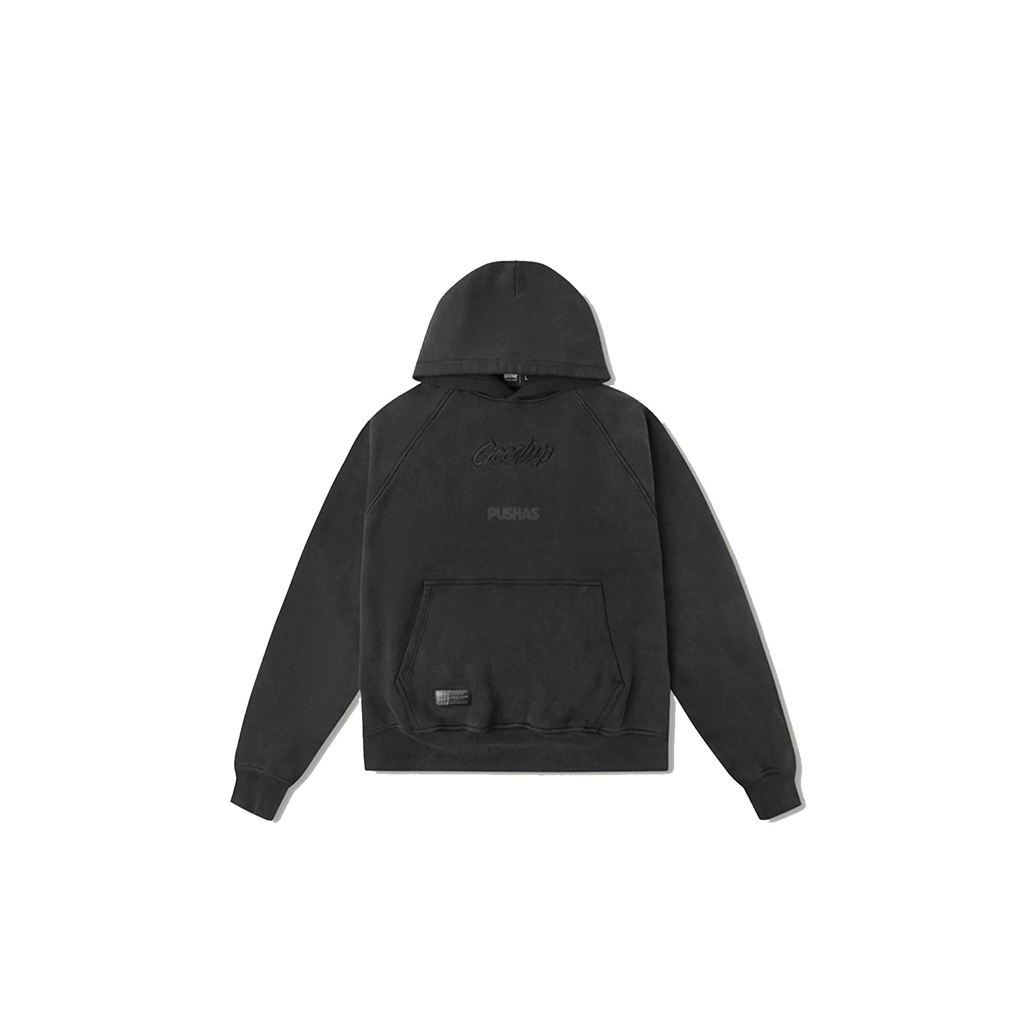 Geedup OS Script Hoodie 'Vintage Washed Black' (2024)