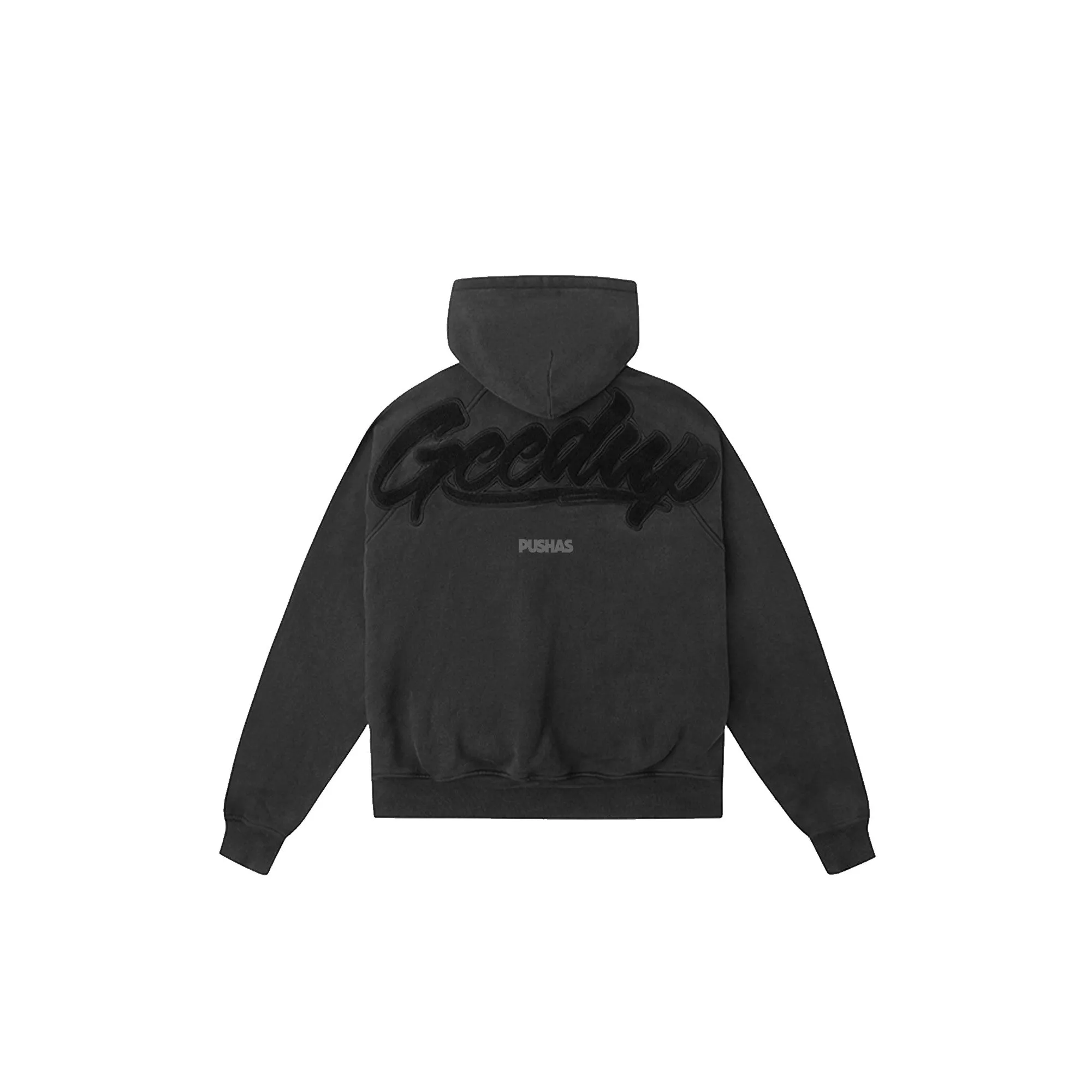 Geedup OS Script Hoodie 'Vintage Washed Black' (2024)