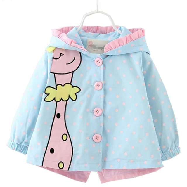 Giraffe Windbreaker Jacket, Size 6M - 3Yrs