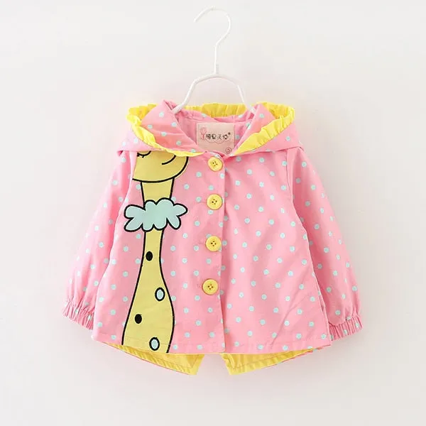 Giraffe Windbreaker Jacket, Size 6M - 3Yrs