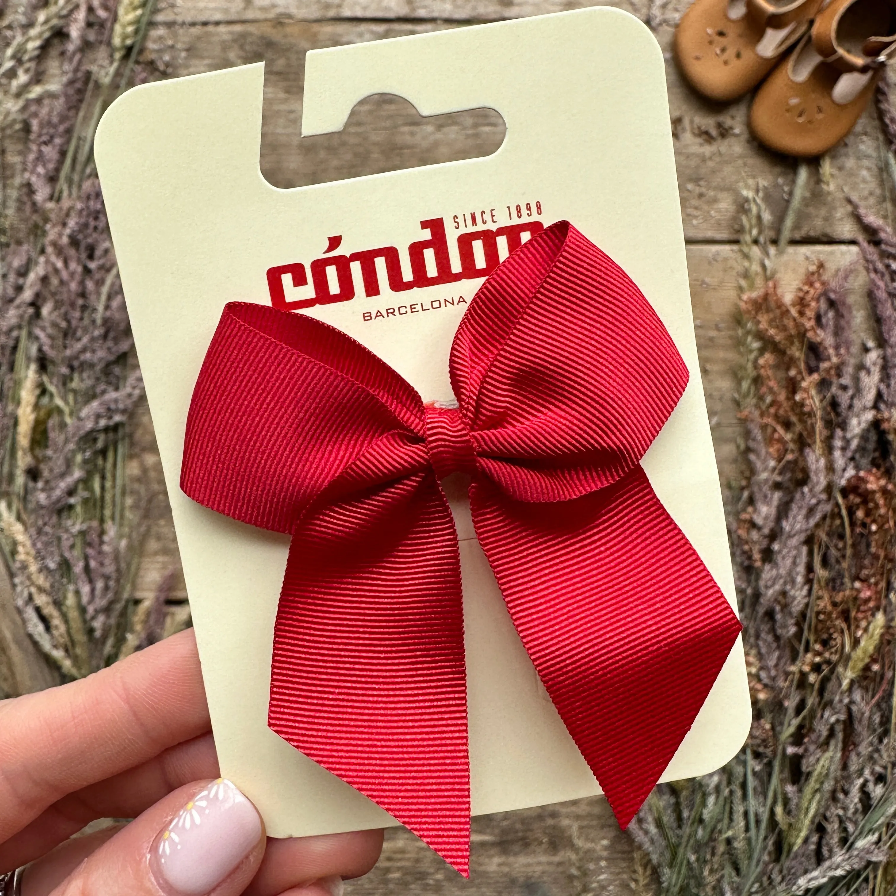 Grosgrain Hair Bow | Red