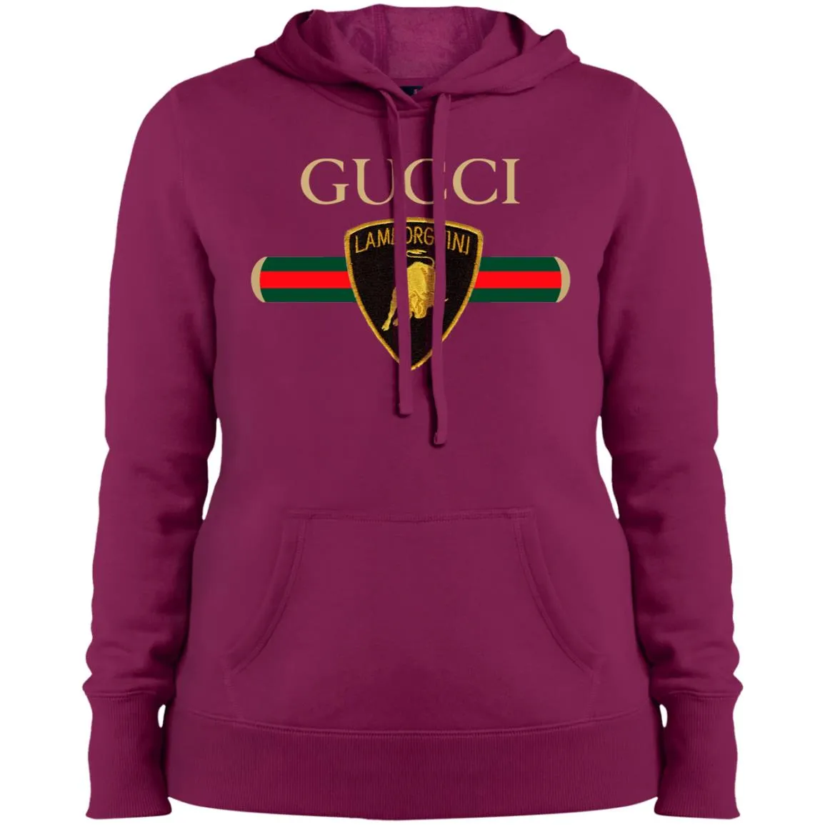 Gucci Lamborghini T-shirt Women Hooded Sweatshirt