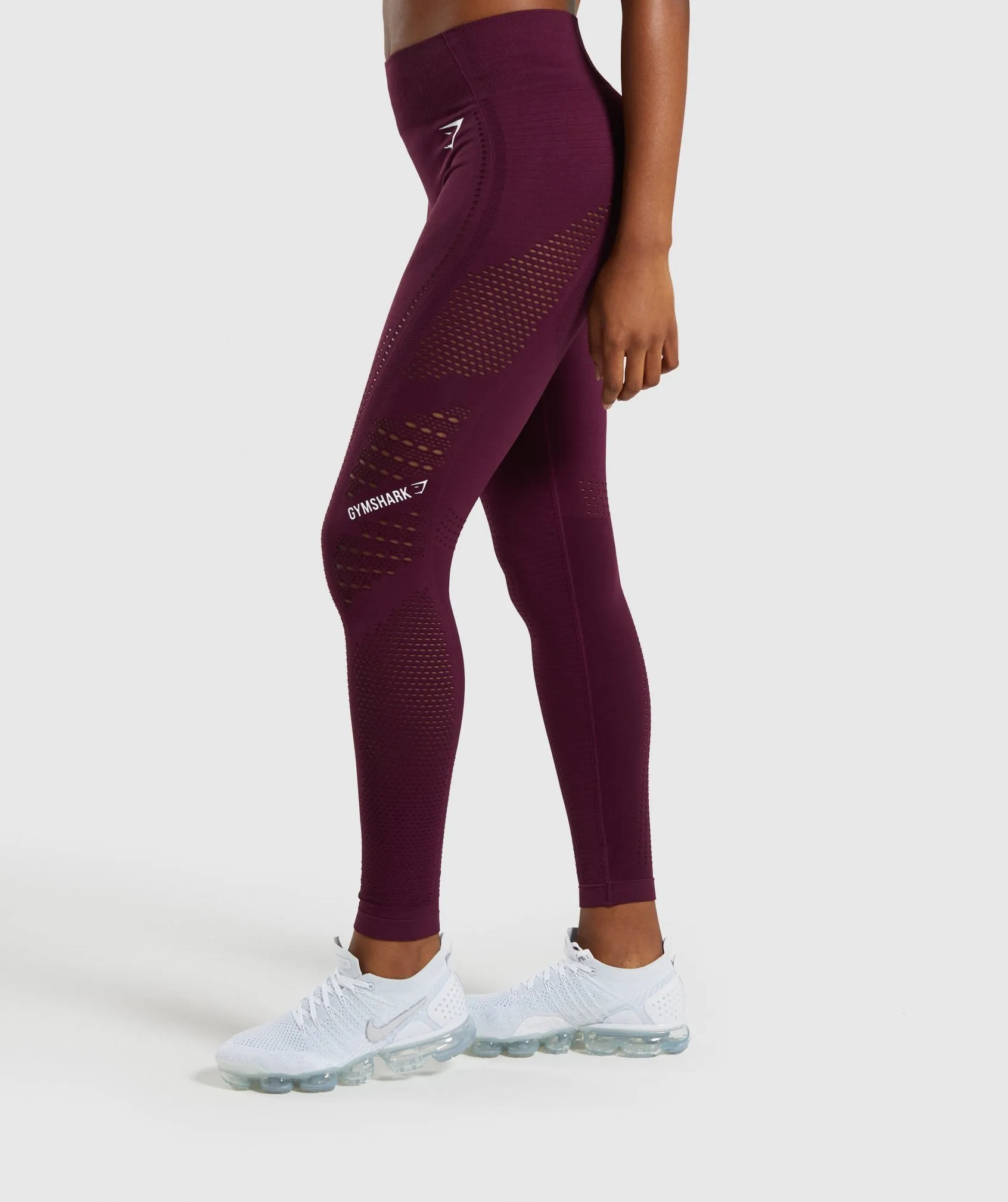 Gymshark Flawless Knit Tights - Ruby