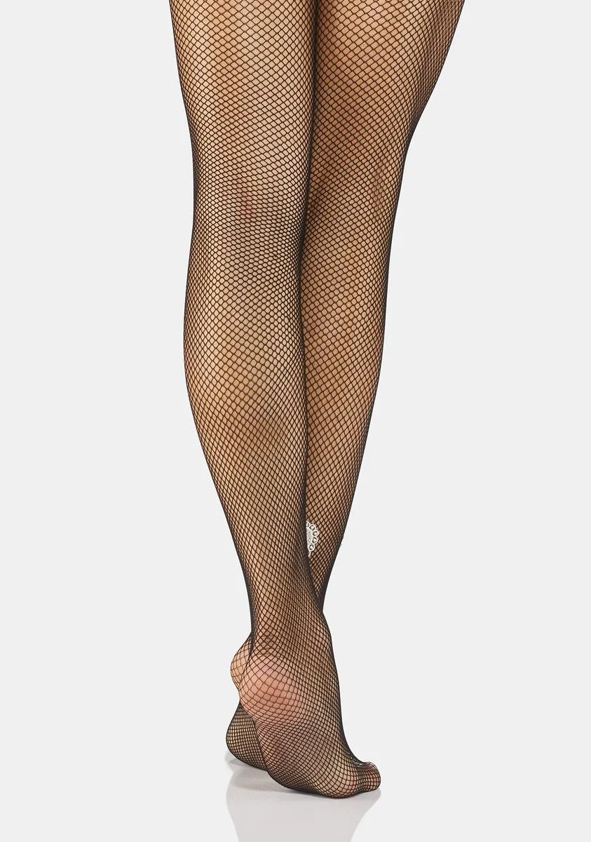 Heart Zone Fishnet Tights