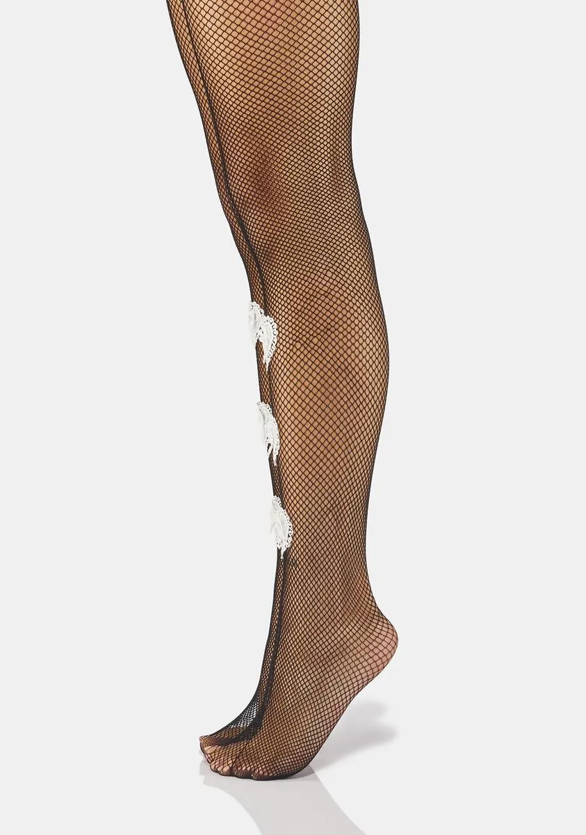 Heart Zone Fishnet Tights