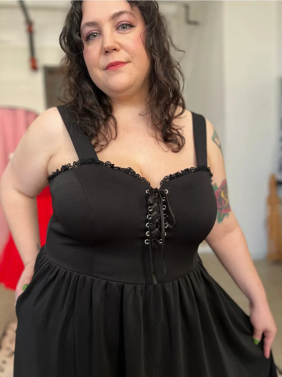 Heidi Swing Dress in Black by Wax Poetic