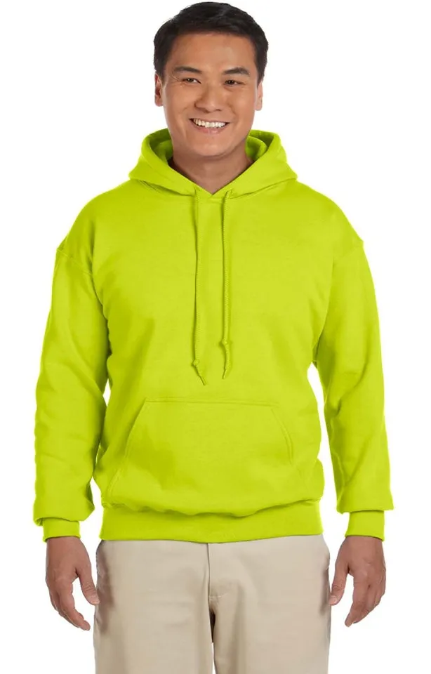 High Viz Safety Green Adult Unisex Heavy Blend™ 8 oz., 50/50 Hood