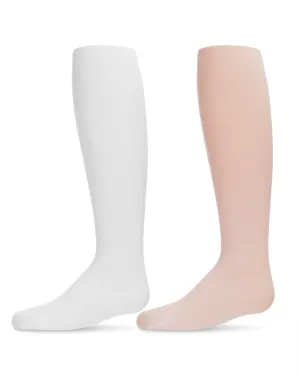 Infant Girl's Microfiber Tights Solid Color 2-Pack