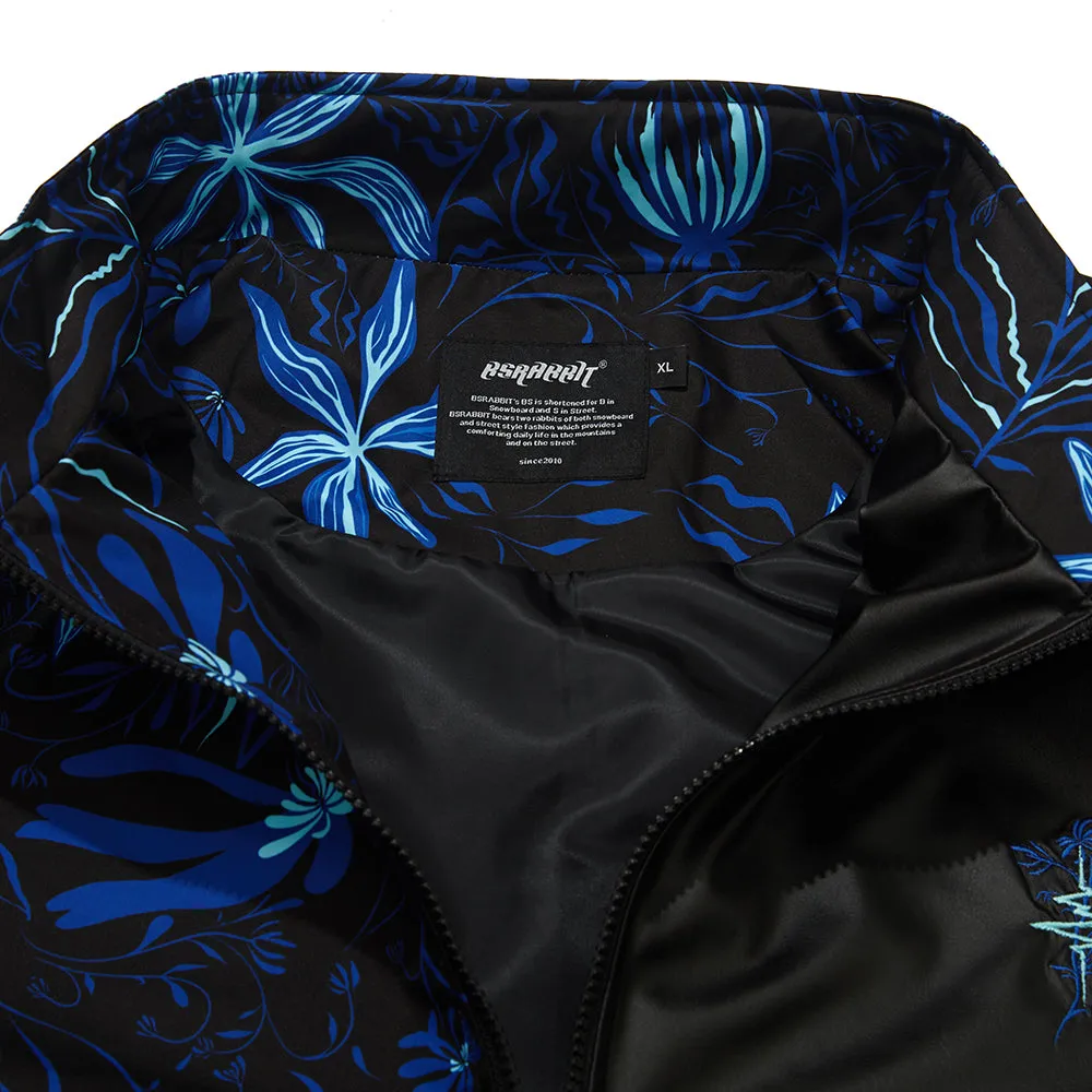 J-BLUE FLOWER JACKET BLACK