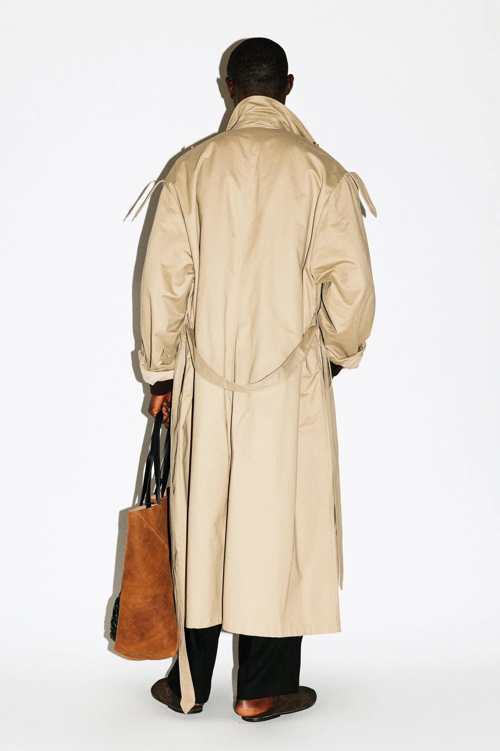 Julian Oversized Trench Coat | Washed Beige