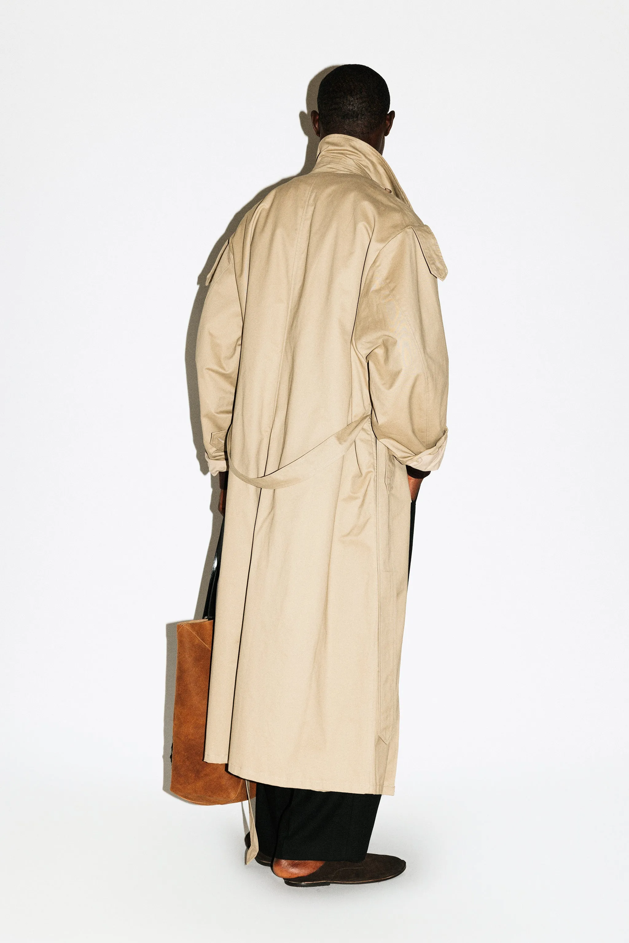 Julian Oversized Trench Coat | Washed Beige