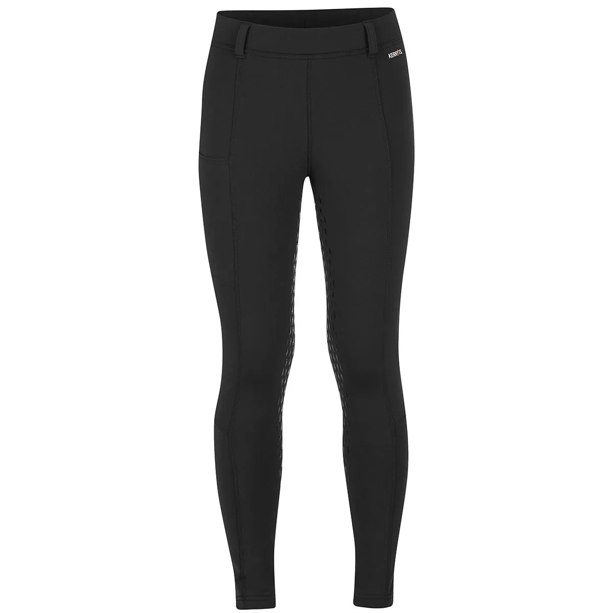 Kerrits Thermo Tech Full Leg Girls Winter Riding Tight - Black