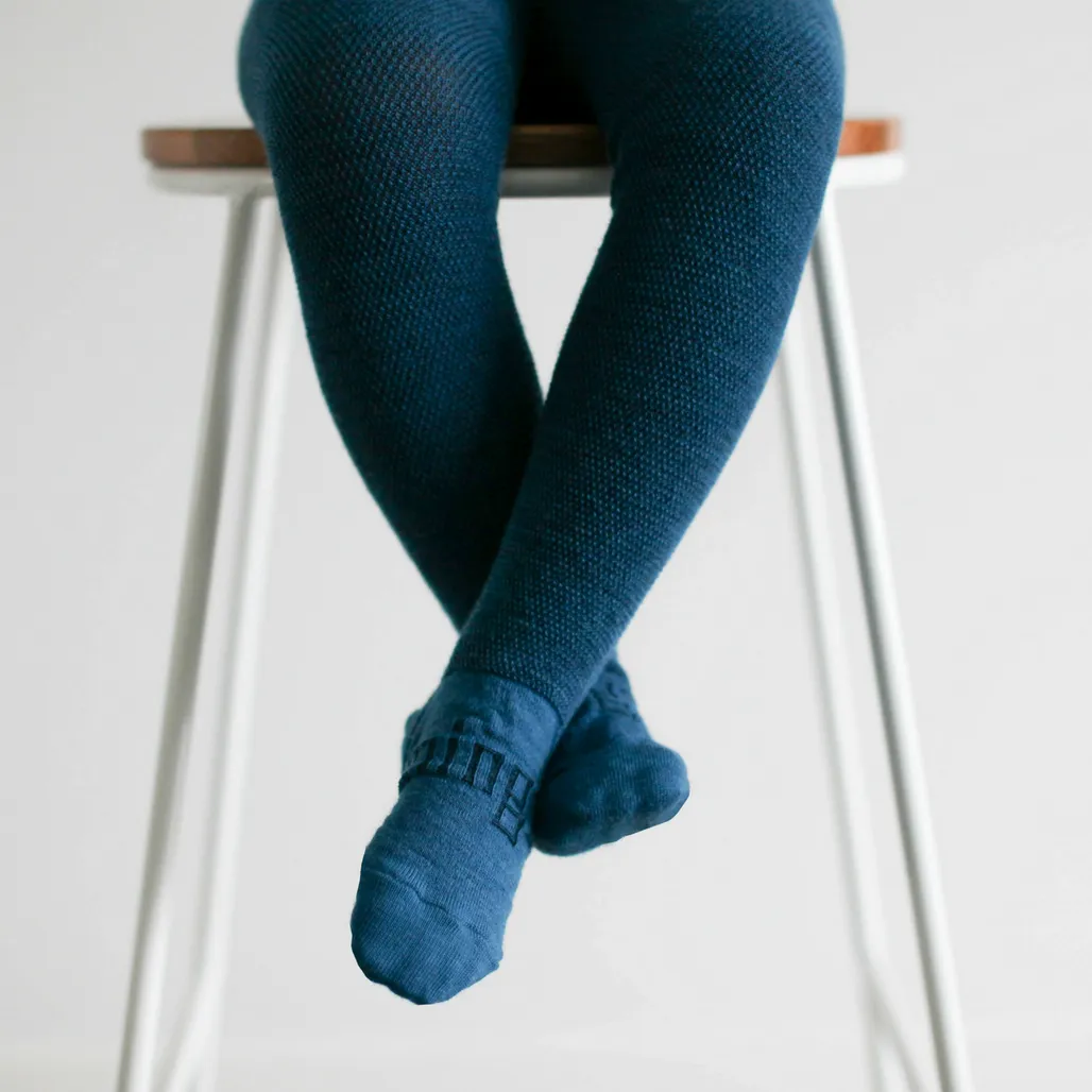 Lamington Merino Tights - Teal