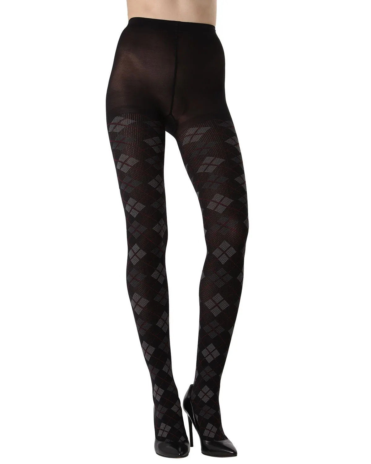 Light Control Argyle Opaque Tights