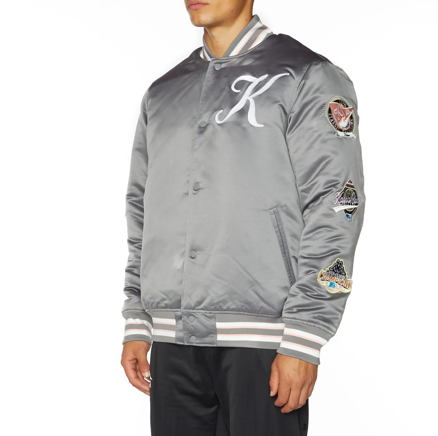 Logo Jasper Bomber Jacket - Grey