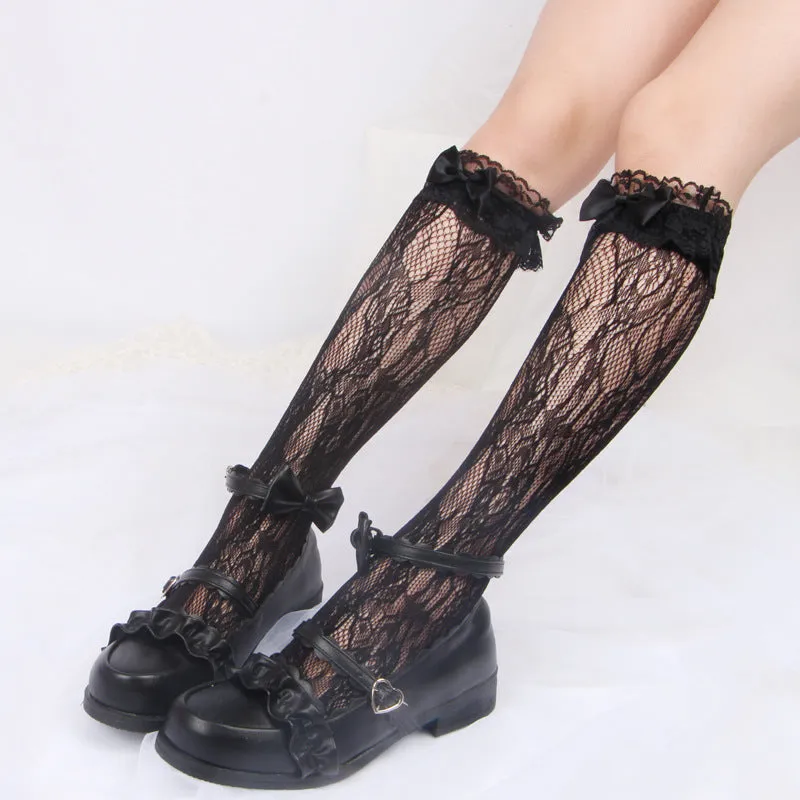 Lolita Amine Girly Kawaii Hello Kitty Cat Cosplay Tights