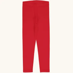 Maxomorra Solid Ruby Leggings