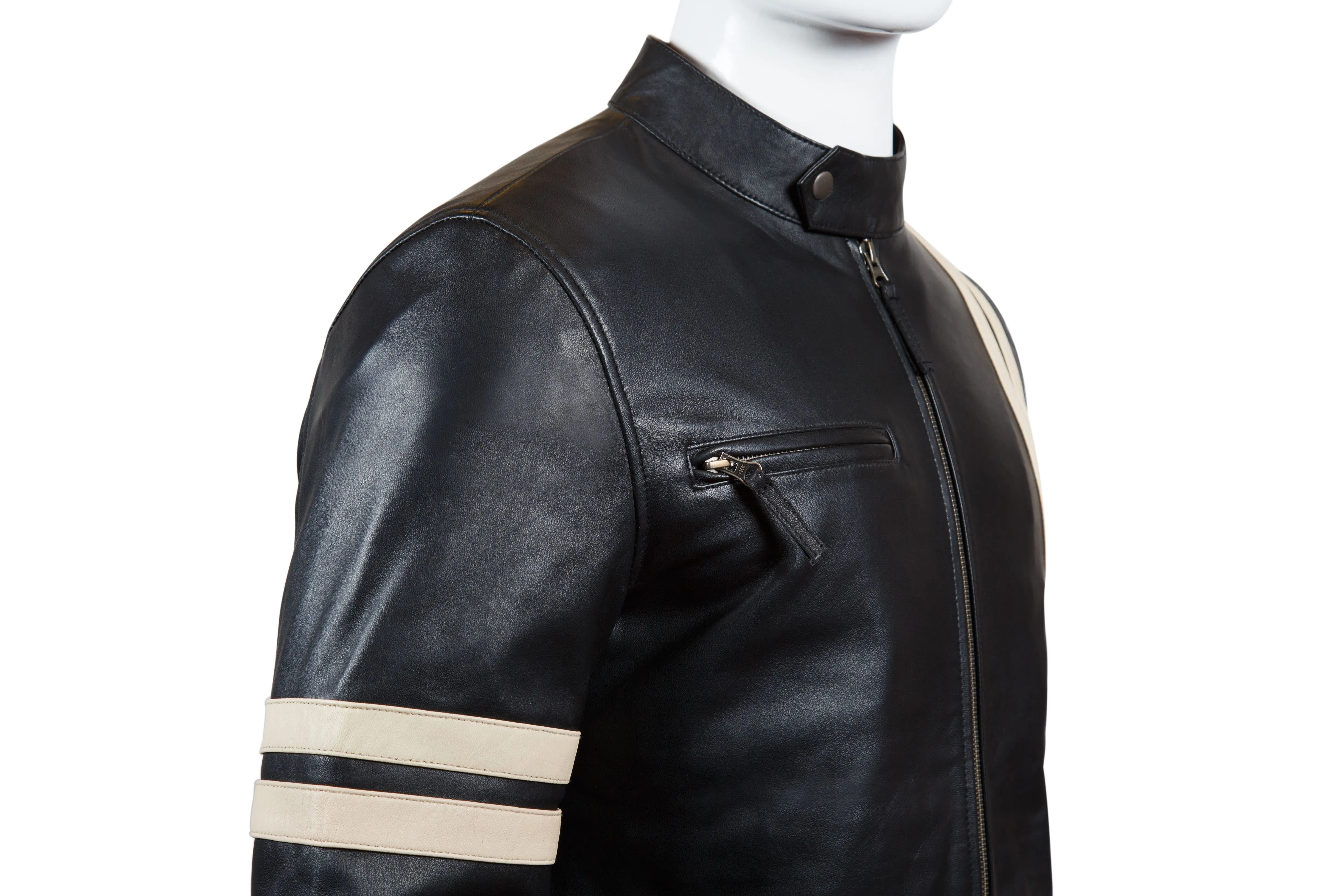 Mens Biker Leather Jacket