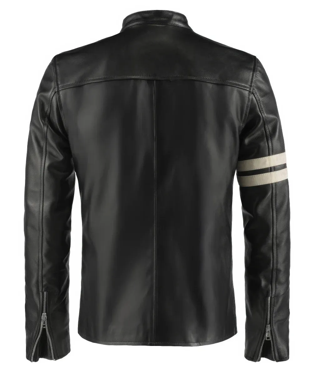 Mens Biker Leather Jacket