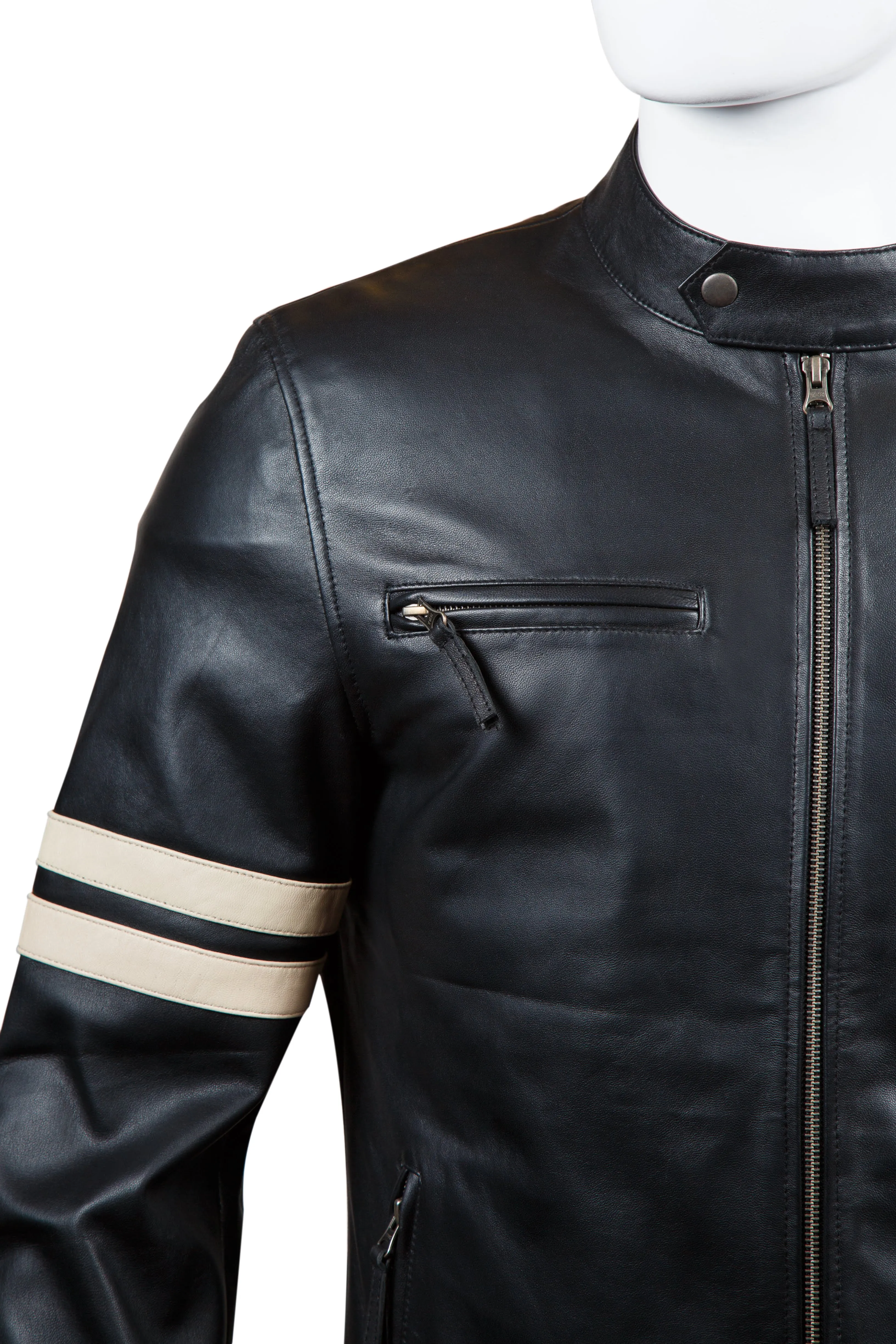 Mens Biker Leather Jacket