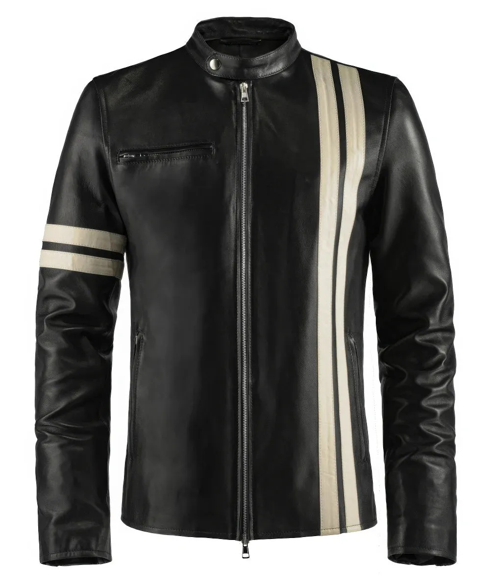 Mens Biker Leather Jacket