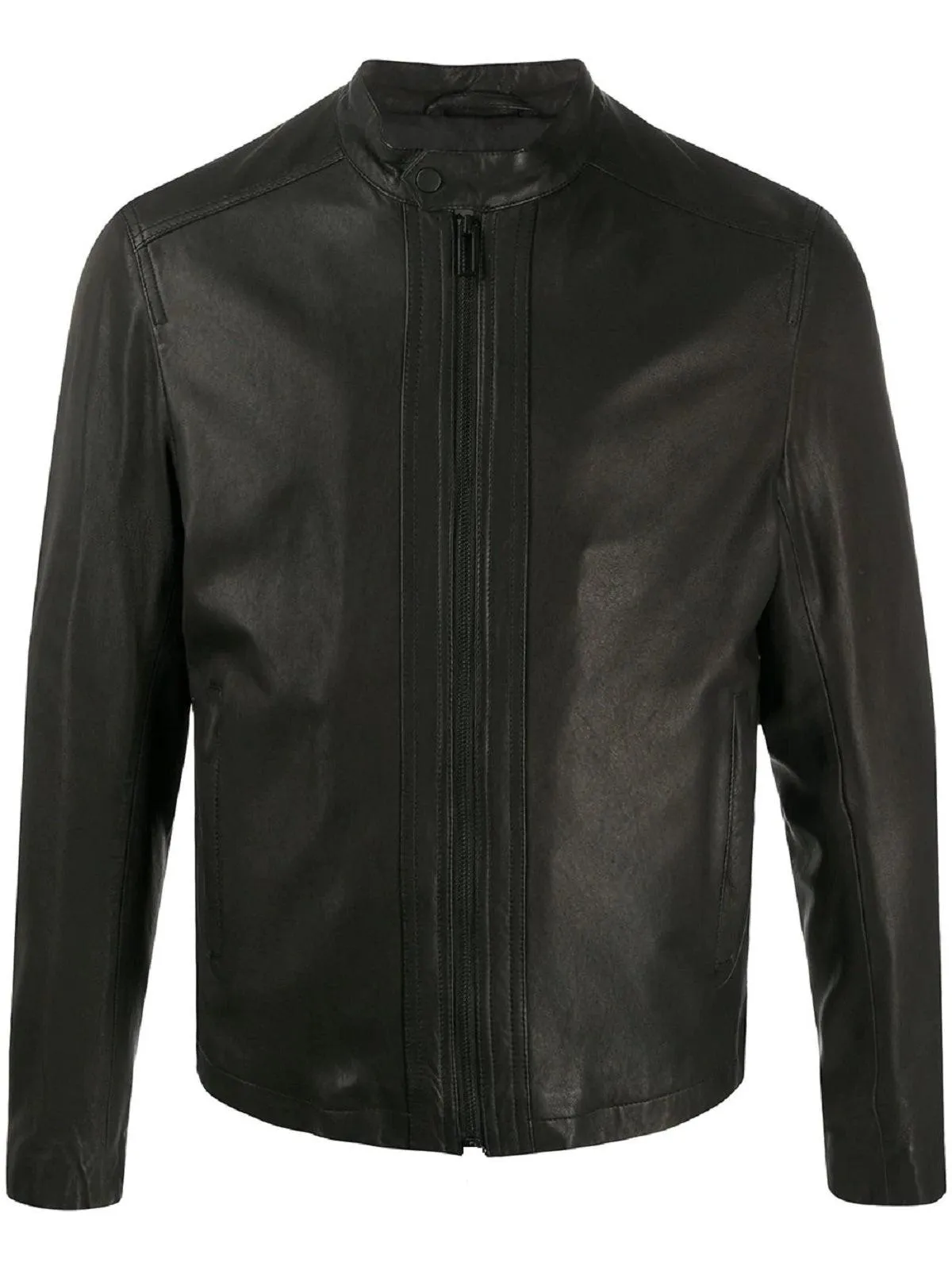 Men's Slim Fit Black Leather Jacket