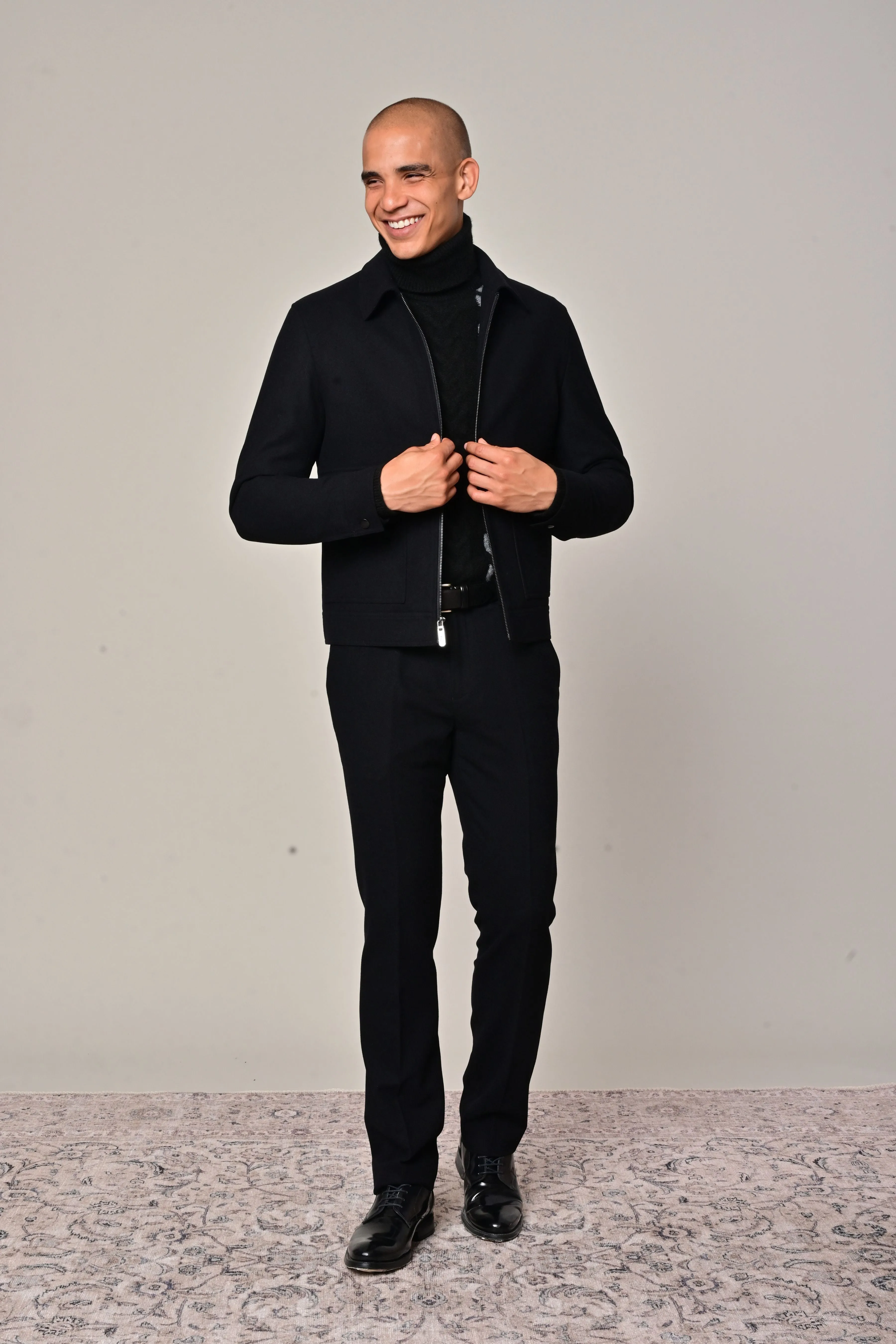 Milo Bomber Jacket - slim - All Black