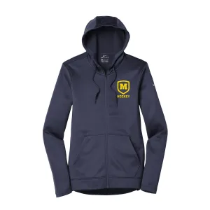 Moeller Hockey - Nike Ladies Therma-FIT Full Zip Fleece Hoody (Midnight Navy)