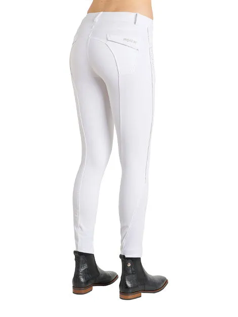 Montar Aria White Full Grip Seat Sparkly Breeches