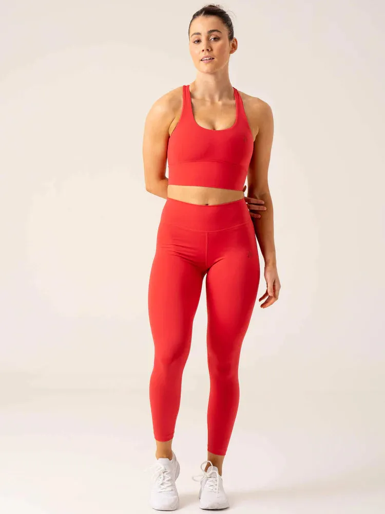 NKD ARCH LEGGINGS - RED