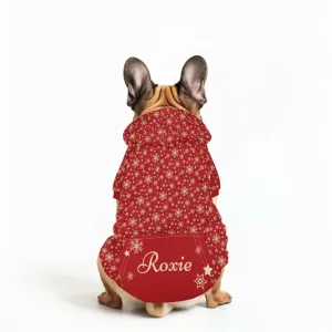 Personalized Red Christmas Hoodie for Your Festive Cat or Dog