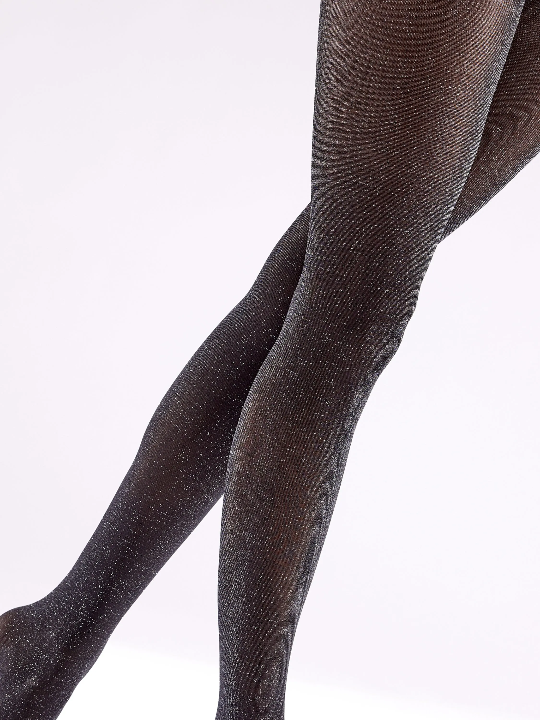 Pretty Polly Soft Silver Shimmer Opaque Tights