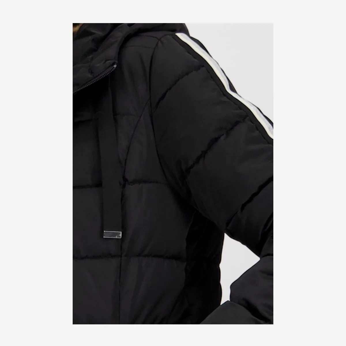 QUILTED COAT WITH HOOD