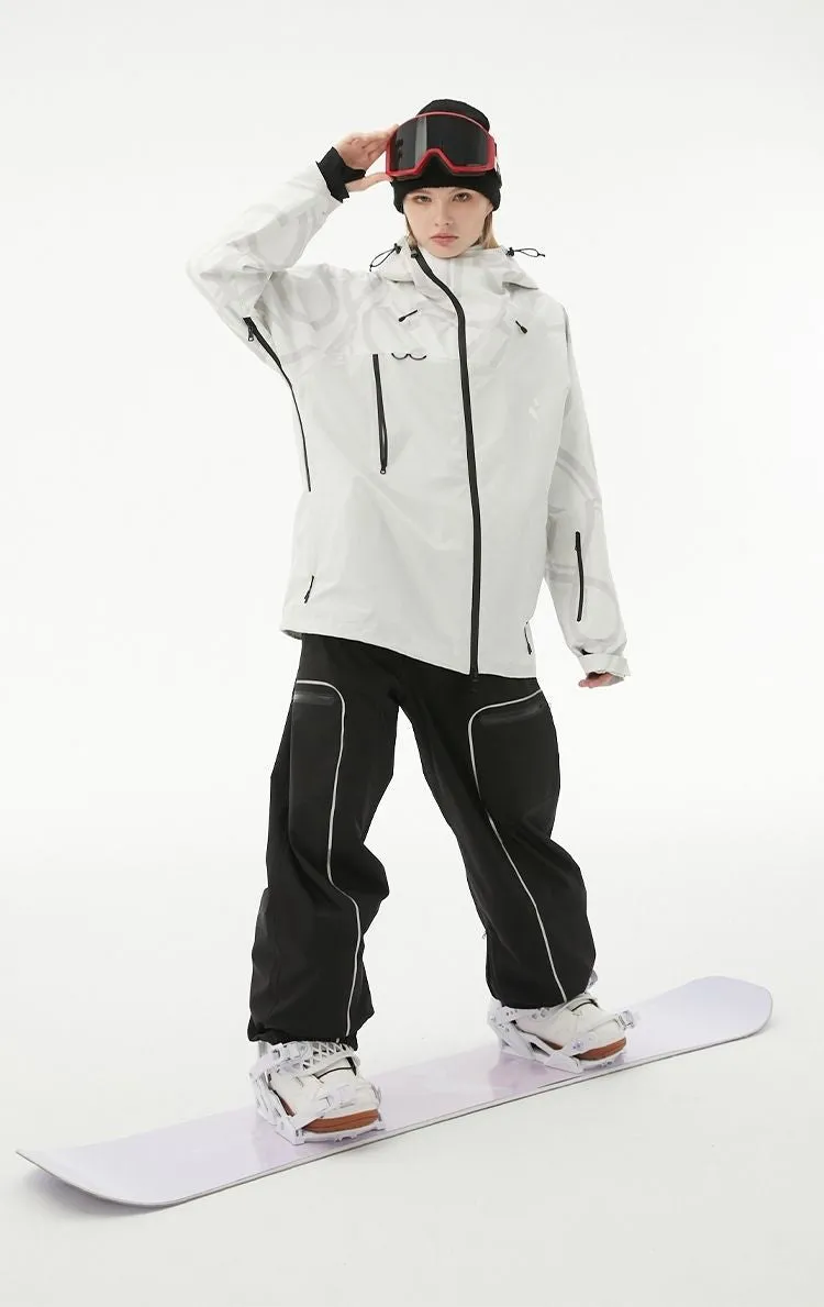 RandomPow Freestyle White RECCO® Shell Jacket - Unisex