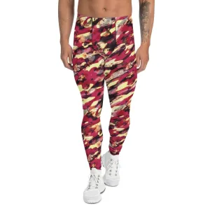 Red Camouflage Men's Leggings