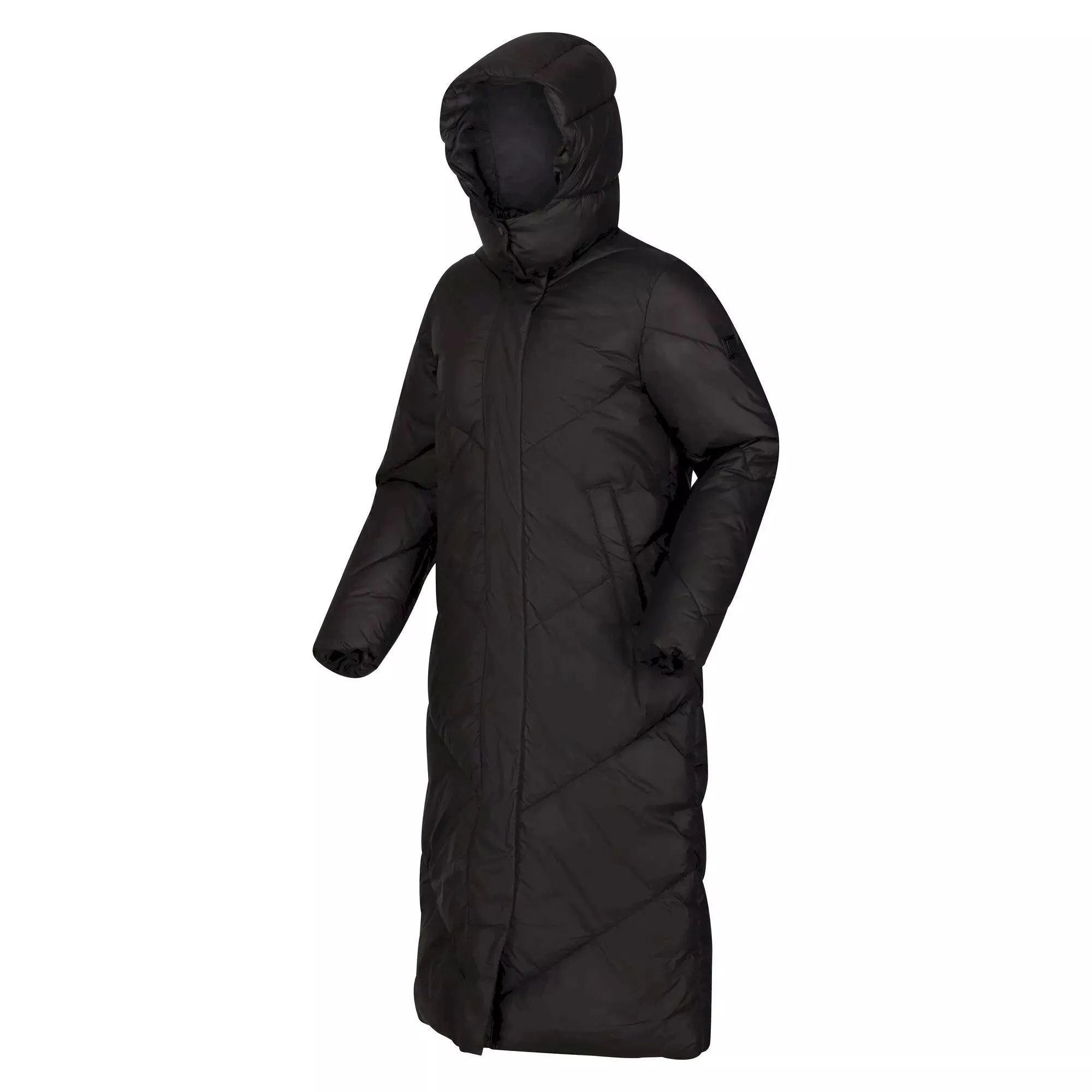 Regatta Ladies Longley Longline Quilted Coat Black