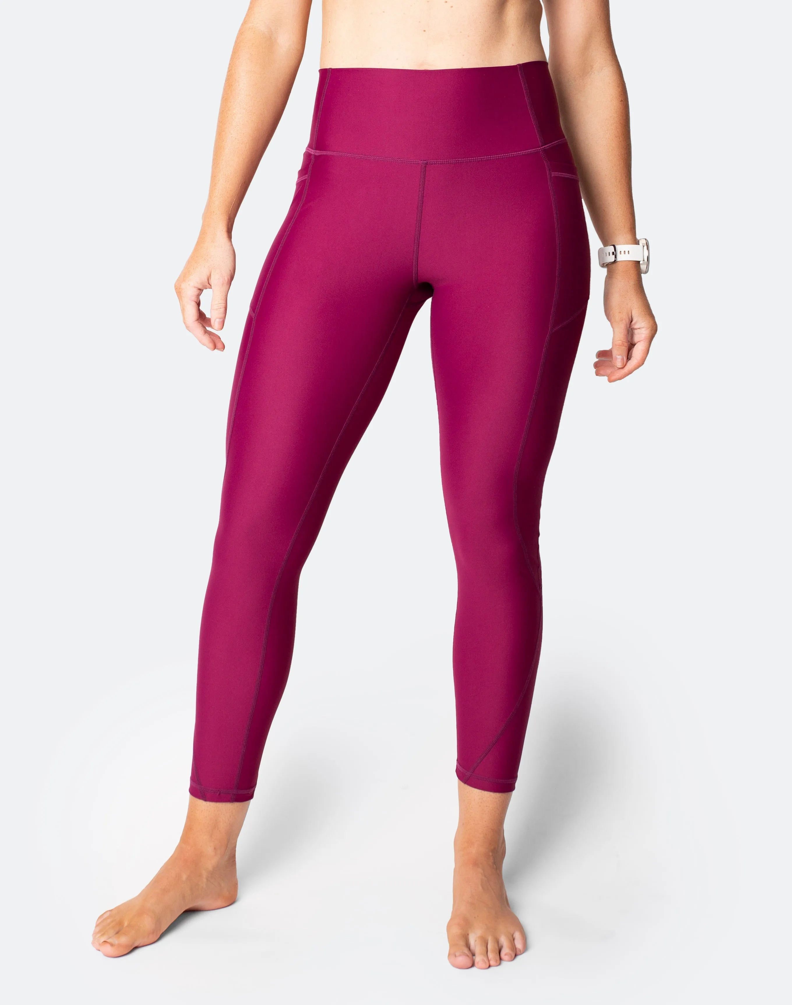 Relove ** Power FIT - High Waisted Tights 7/8 Plum