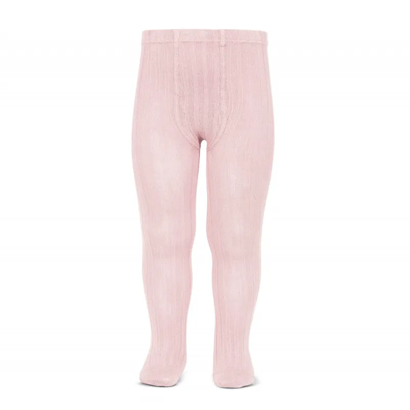 Ribbed Tights Light Pink